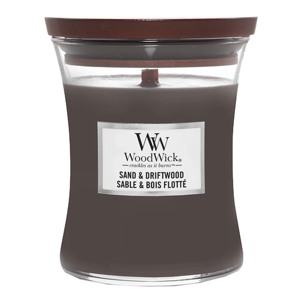 Woodwick Sand & Driftwood Mini Candle - Geurkaars 3 Woodwick Sand & Driftwood Mini Candle - Geurkaars