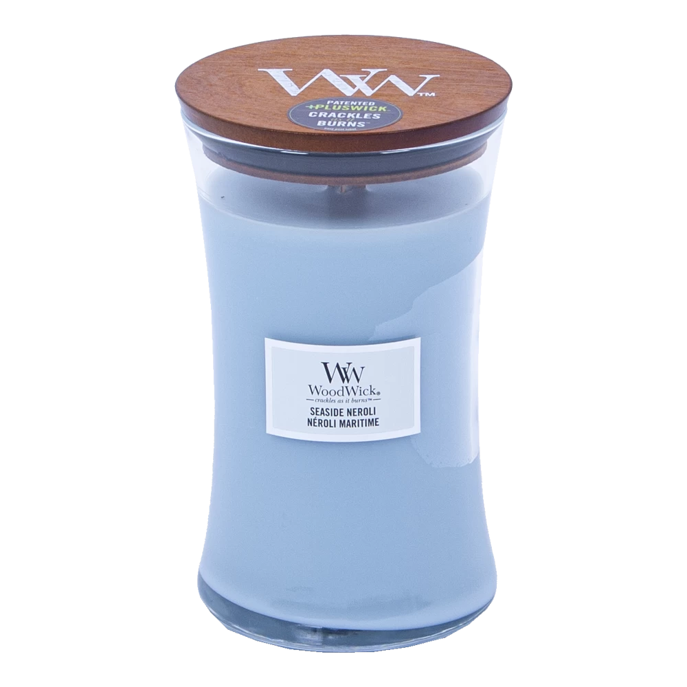 Woodwick Seaside Neroli Large Candle - Geurkaars 3 Woodwick Seaside Neroli Large Candle - Geurkaars