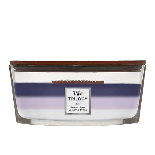 Woodwick Trilogy Evening Luxe Ellipse Candle - Geurkaars 3 Woodwick Trilogy Evening Luxe Ellipse Candle - Geurkaars